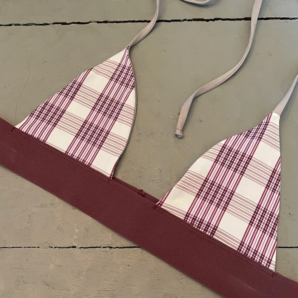 Frankie's Tartain‎ Plaid Bikini Top